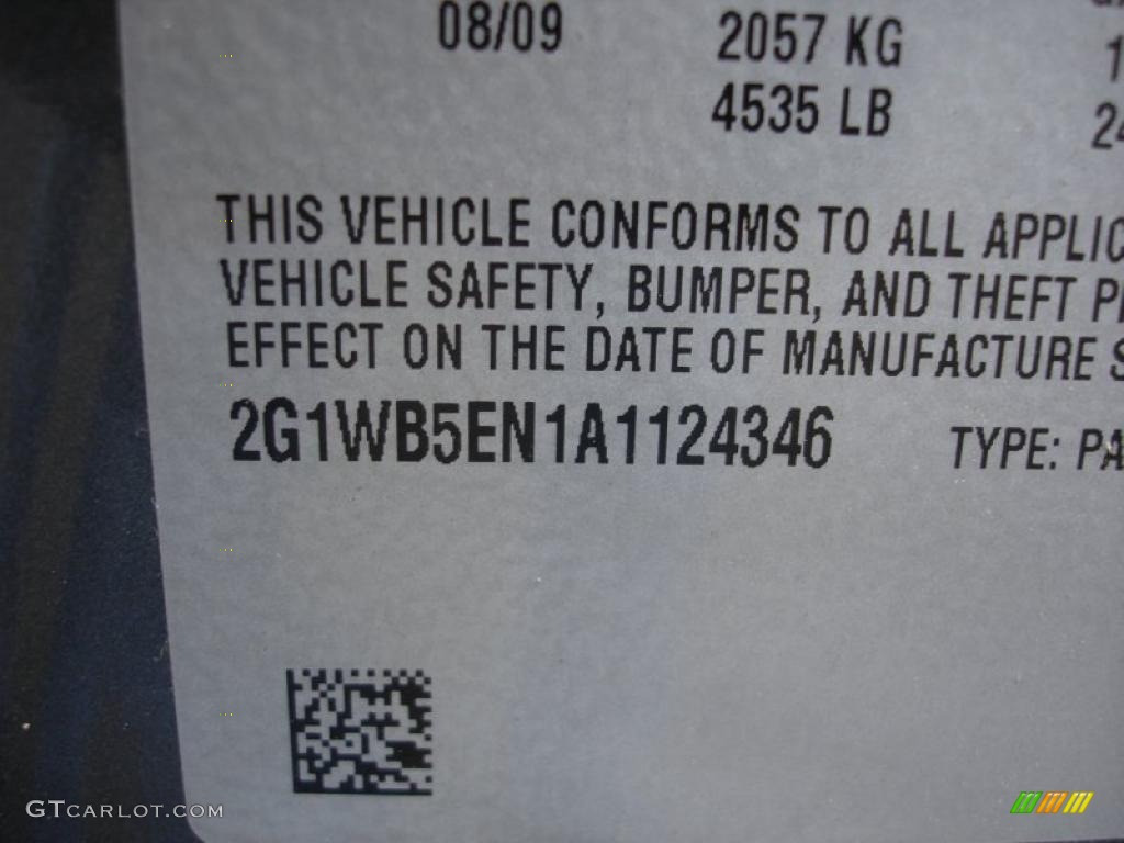 2010 Impala LT - Cyber Gray Metallic / Ebony photo #15