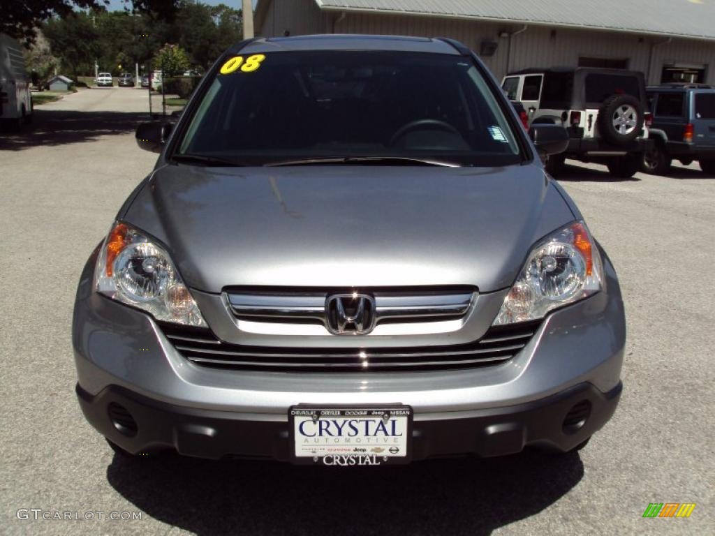 2008 CR-V EX - Whistler Silver Metallic / Black photo #14