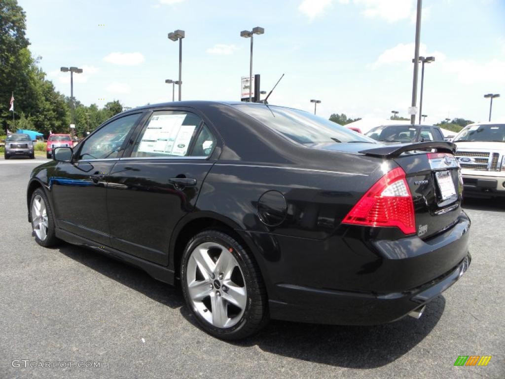 2010 Fusion Sport - Tuxedo Black Metallic / Charcoal Black/Sport Black photo #27