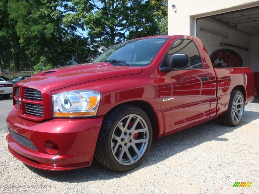 2006 Ram 1500 SRT-10 Regular Cab - Inferno Red Crystal Pearl / Medium Slate Gray photo #1