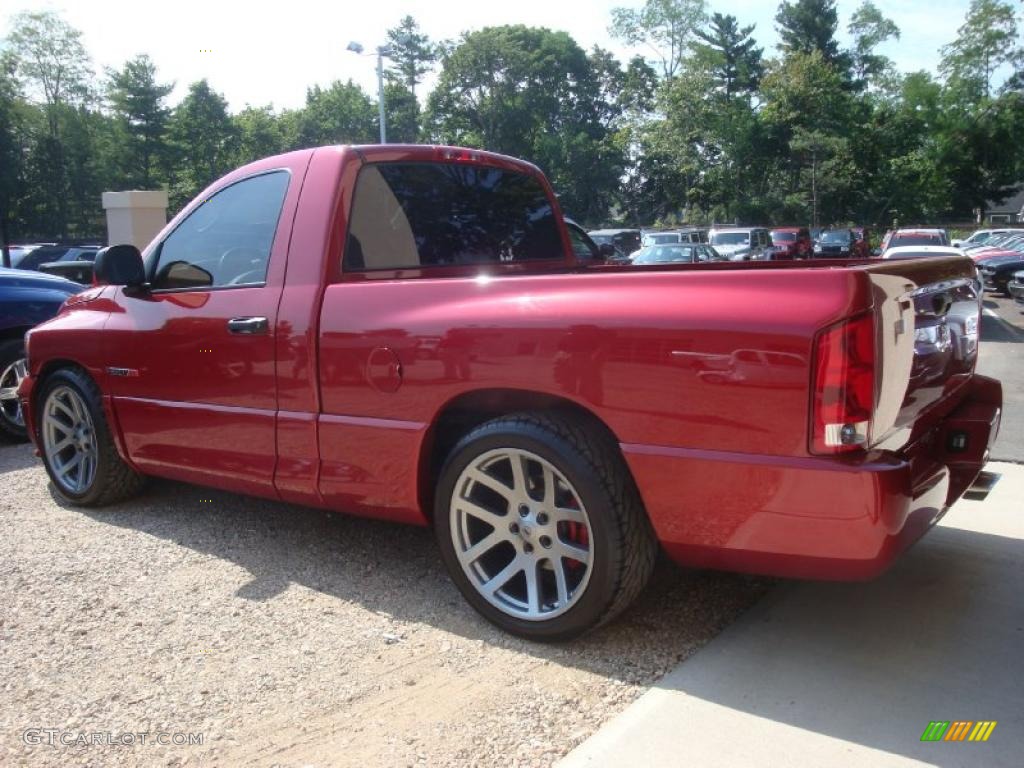 2006 Ram 1500 SRT-10 Regular Cab - Inferno Red Crystal Pearl / Medium Slate Gray photo #3