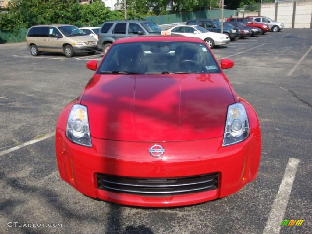 2006 350Z Touring Coupe - Redline / Charcoal Leather photo #6