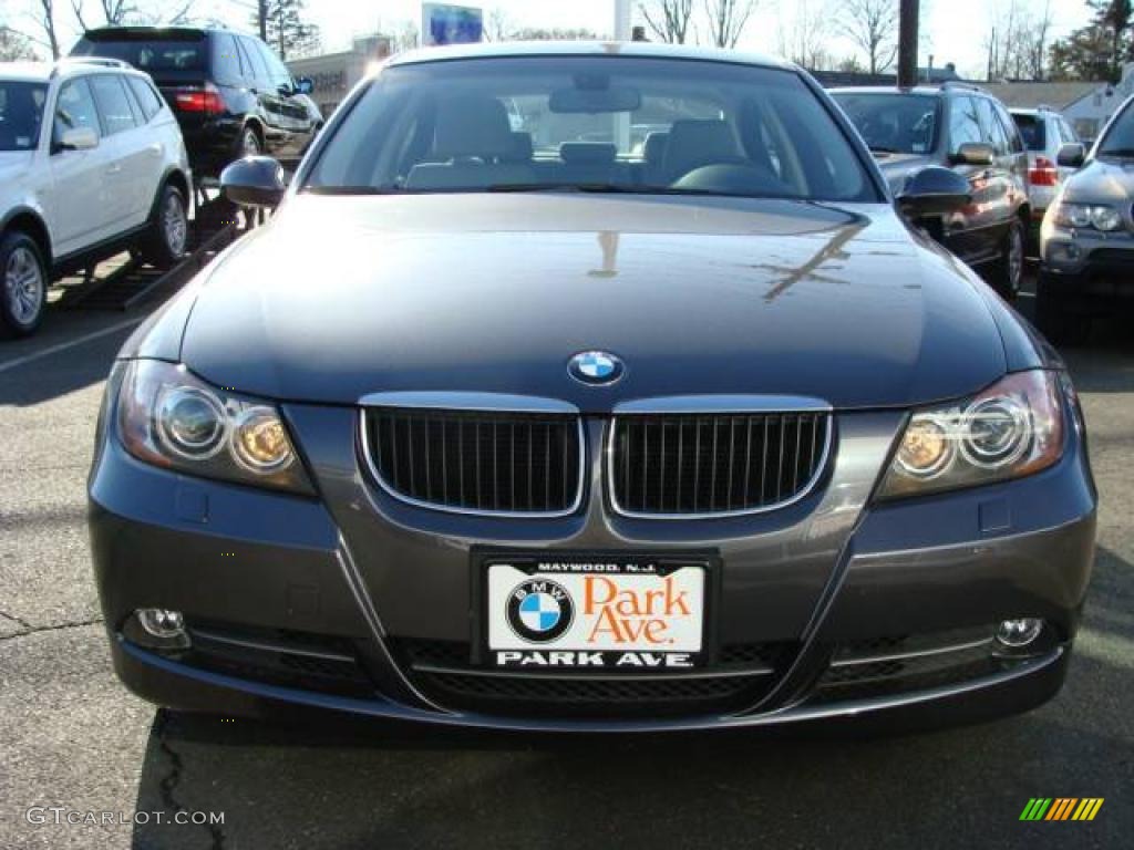 2008 3 Series 328xi Sedan - Sparkling Graphite Metallic / Black photo #3