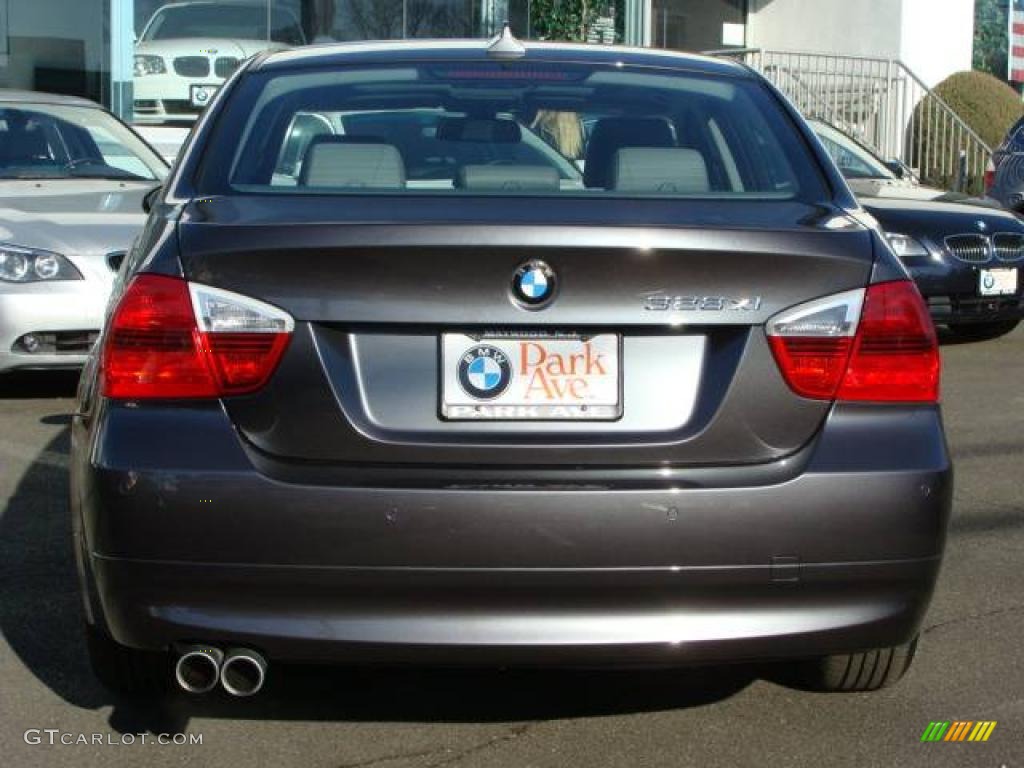 2008 3 Series 328xi Sedan - Sparkling Graphite Metallic / Black photo #7