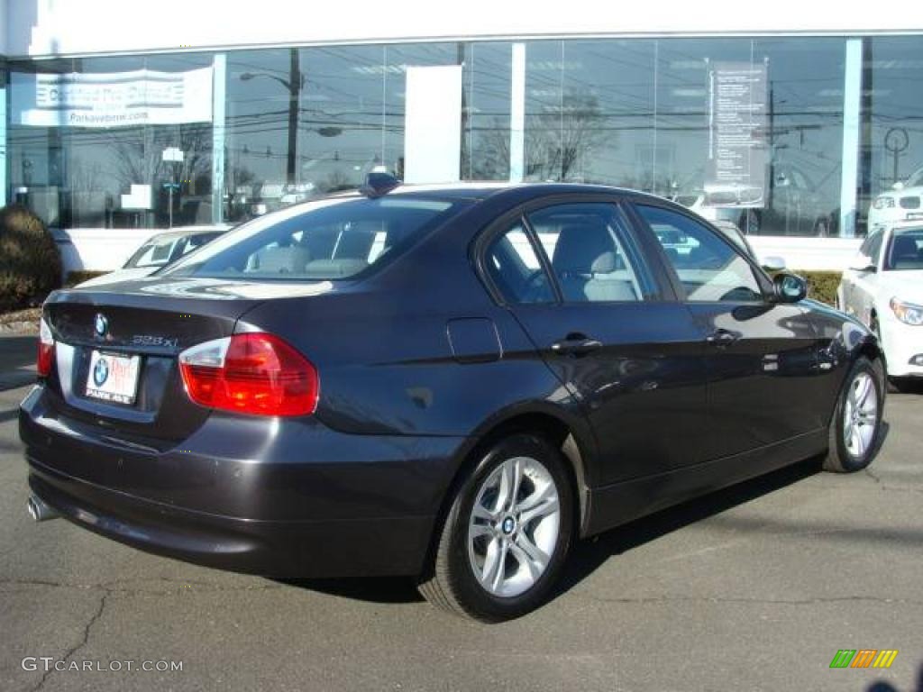 2008 3 Series 328xi Sedan - Sparkling Graphite Metallic / Black photo #8