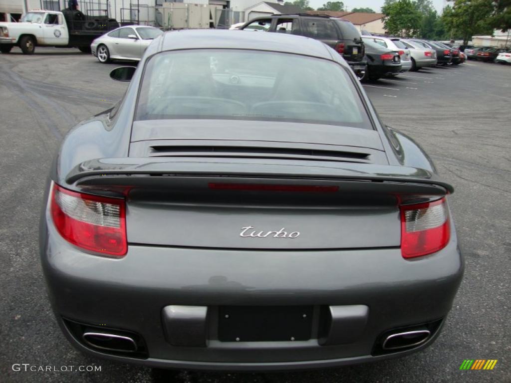 2007 911 Turbo Coupe - Meteor Grey Metallic / Black photo #9