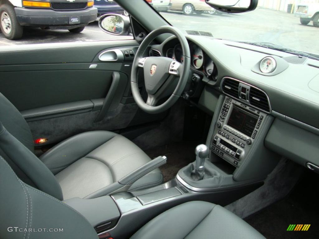 2007 911 Turbo Coupe - Meteor Grey Metallic / Black photo #17