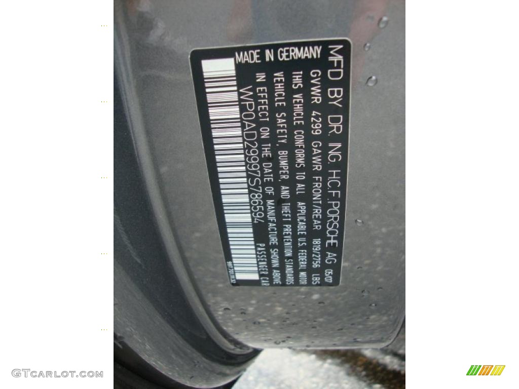 2007 911 Turbo Coupe - Meteor Grey Metallic / Black photo #35