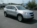 2010 Silver Ice Metallic Chevrolet Traverse LT  photo #2