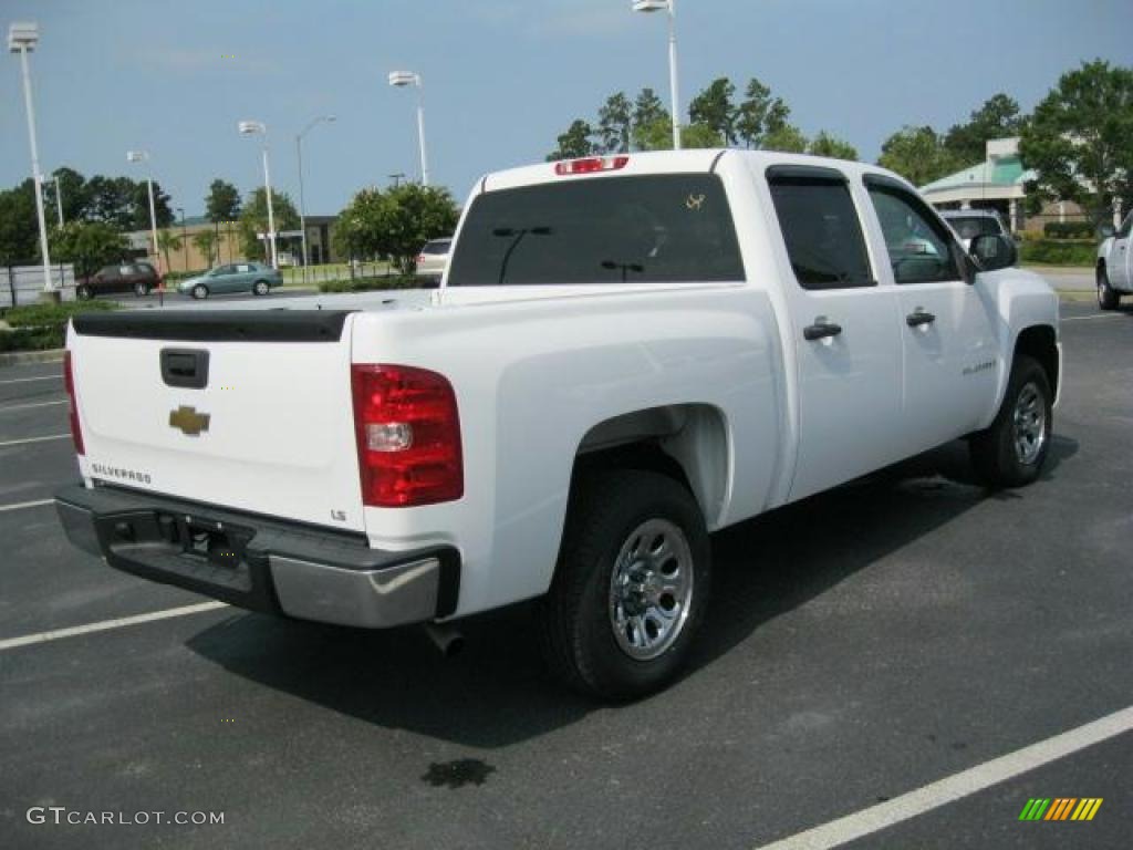 2008 Silverado 1500 LS Crew Cab - Summit White / Dark Titanium photo #26