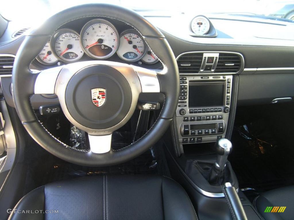 2008 911 Turbo Cabriolet - Arctic Silver Metallic / Black photo #21