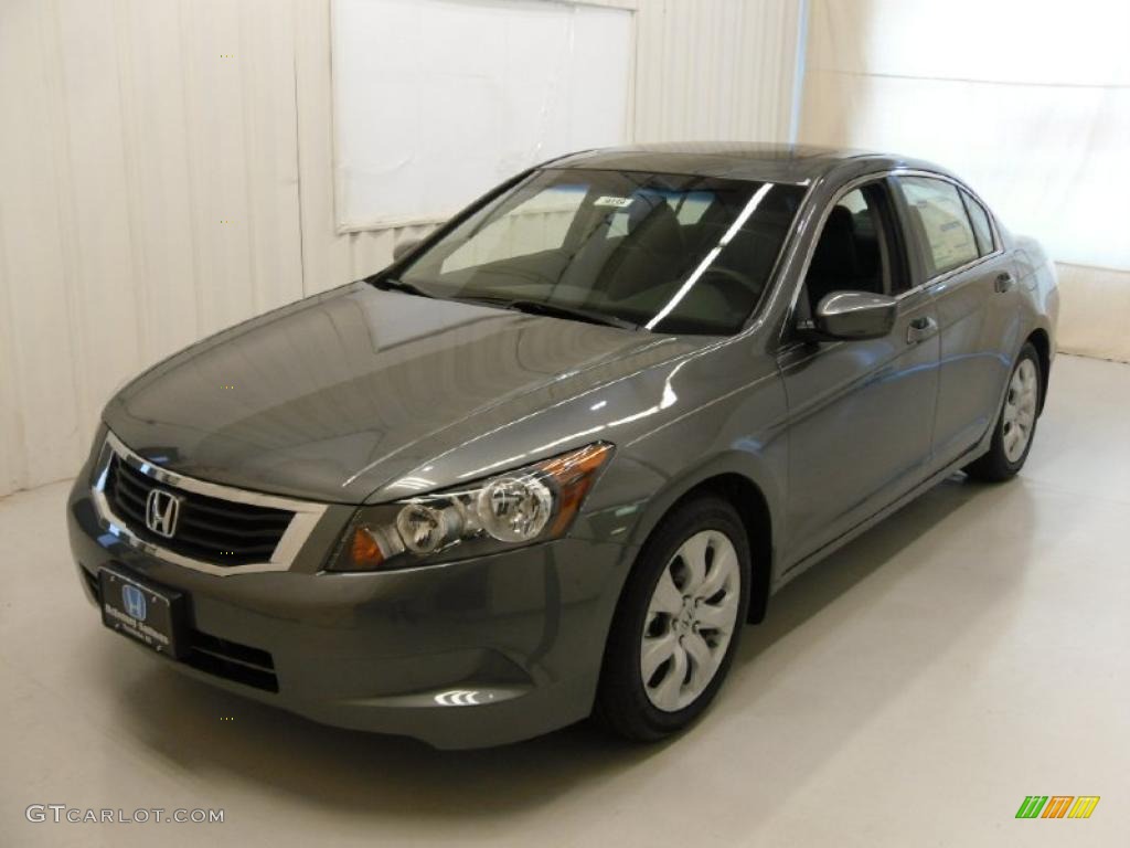 2010 Accord EX-L Sedan - Polished Metal Metallic / Black photo #1