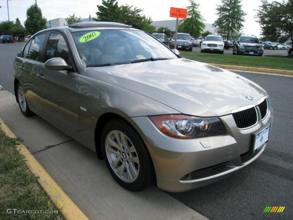 2007 3 Series 328i Sedan - Platinum Bronze Metallic / Beige photo #8