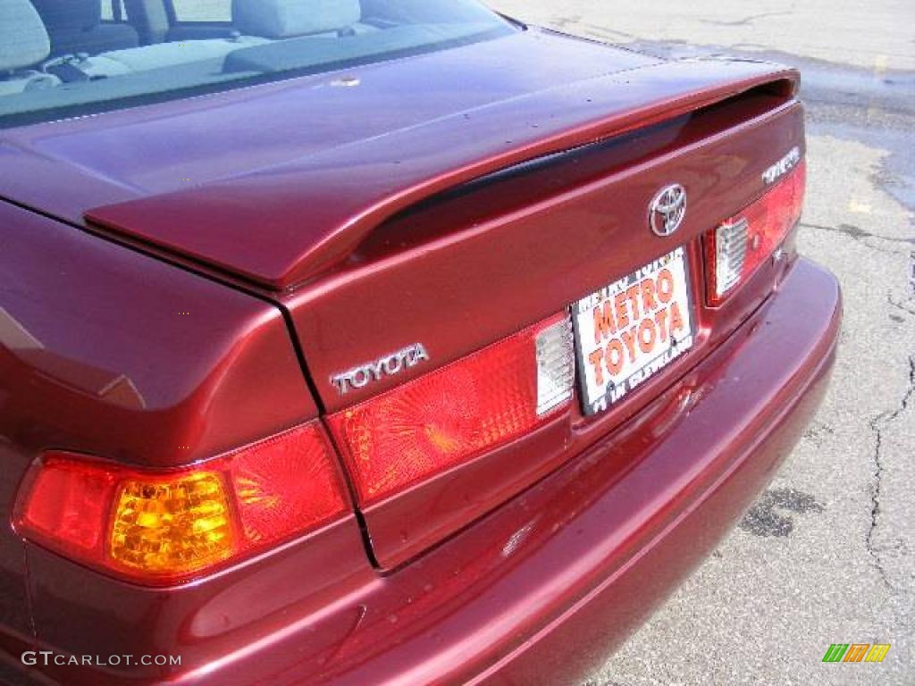 2001 Camry LE V6 - Vintage Red Pearl / Gray photo #25