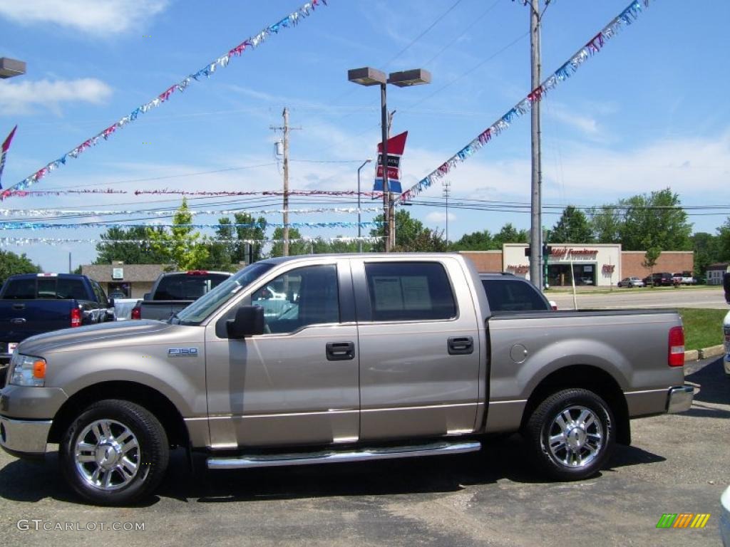 2006 F150 XLT SuperCrew - Arizona Beige Metallic / Tan photo #7