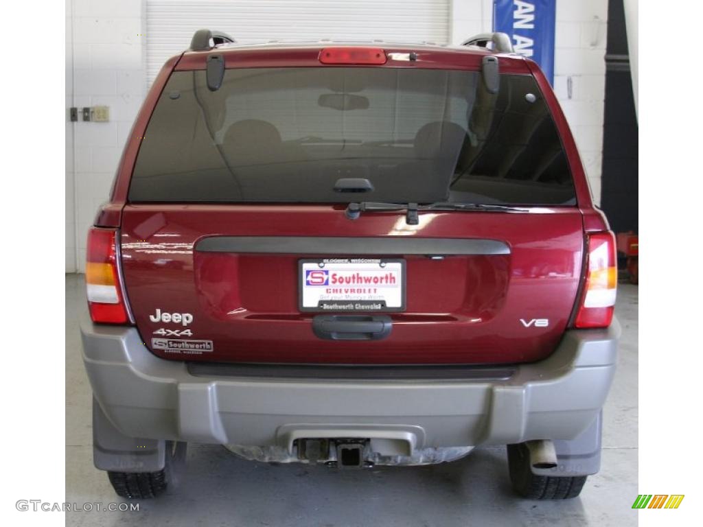 2002 Grand Cherokee Laredo 4x4 - Dark Garnet Red Pearlcoat / Dark Slate Gray photo #3