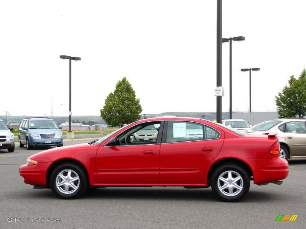 2003 Alero GL Sedan - Bright Red / Neutral photo #1