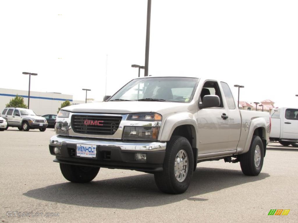 2007 Canyon SLE Extended Cab 4x4 - Silver Birch Metallic / Dark Pewter photo #8