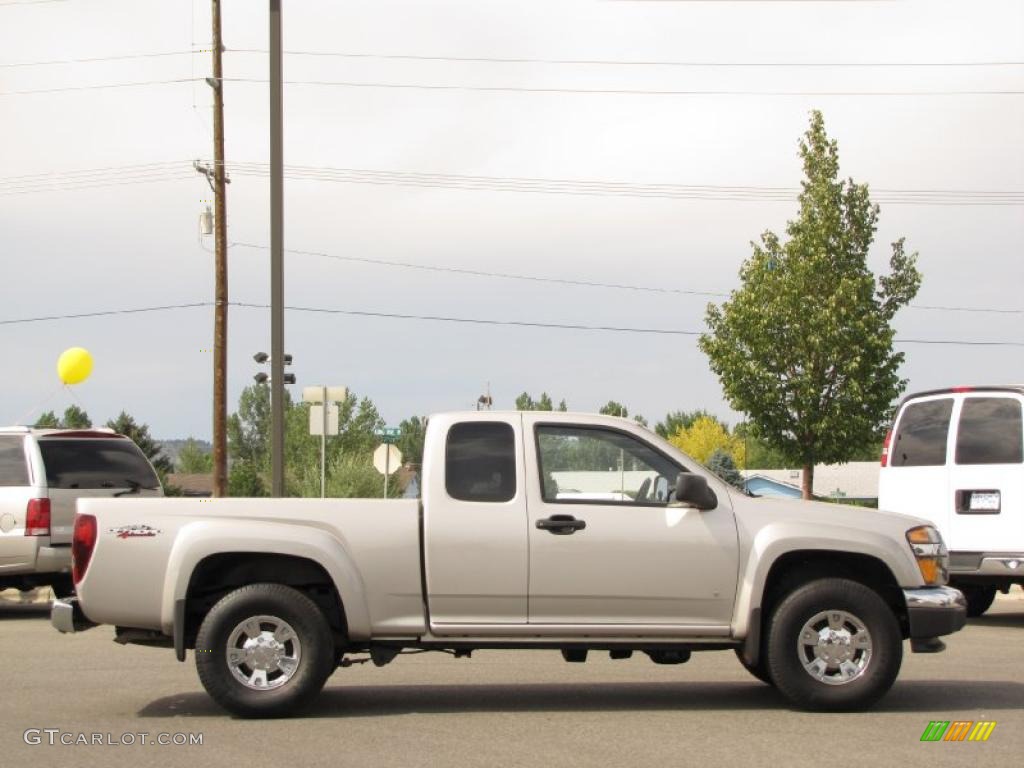 2007 Canyon SLE Extended Cab 4x4 - Silver Birch Metallic / Dark Pewter photo #9