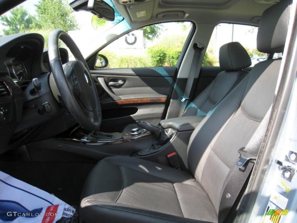 2007 3 Series 328xi Sedan - Arctic Metallic / Black photo #9