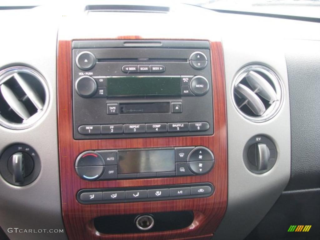 2005 F150 Lariat SuperCab 4x4 - Dark Toreador Red Metallic / Black photo #8