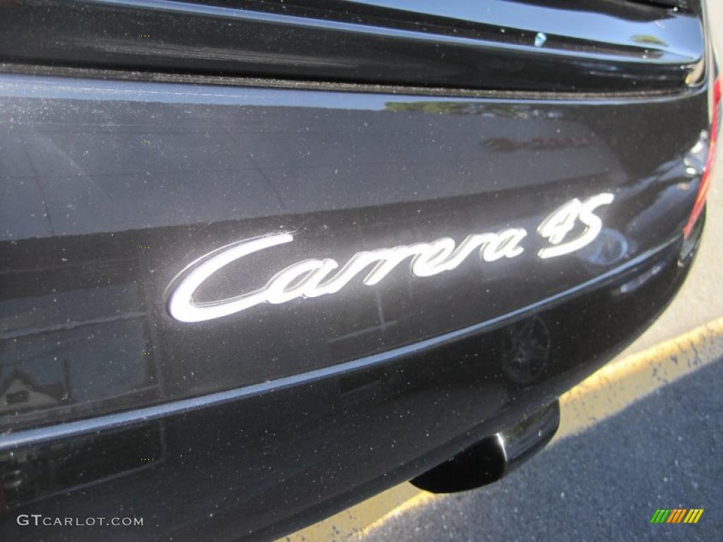 2008 911 Carrera 4S Cabriolet - Black / Black photo #6