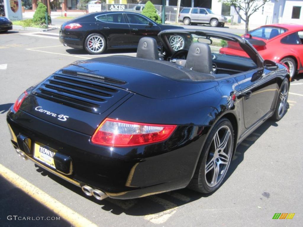 2008 911 Carrera 4S Cabriolet - Black / Black photo #22