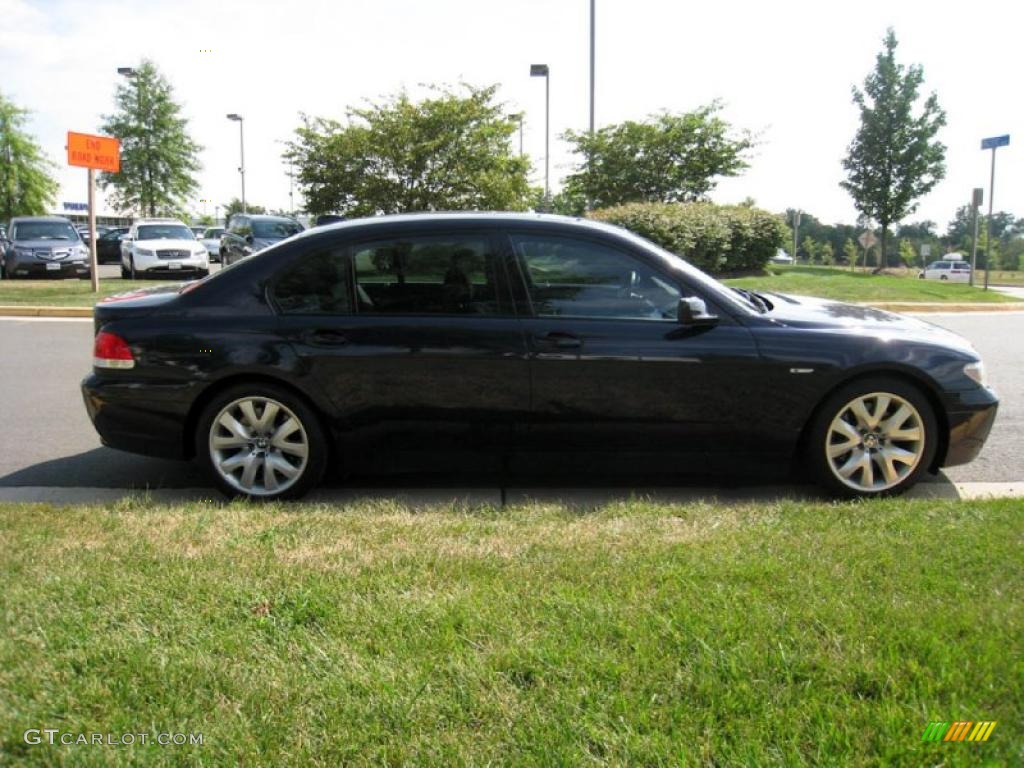 2003 7 Series 745Li Sedan - Orient Blue Metallic / Black/Black photo #7