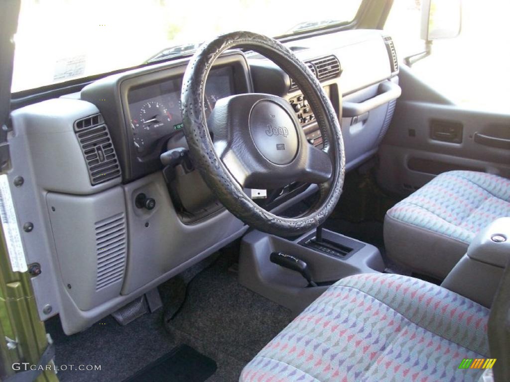 1997 Wrangler Sport 4x4 - Citron Pearl / Gray photo #27