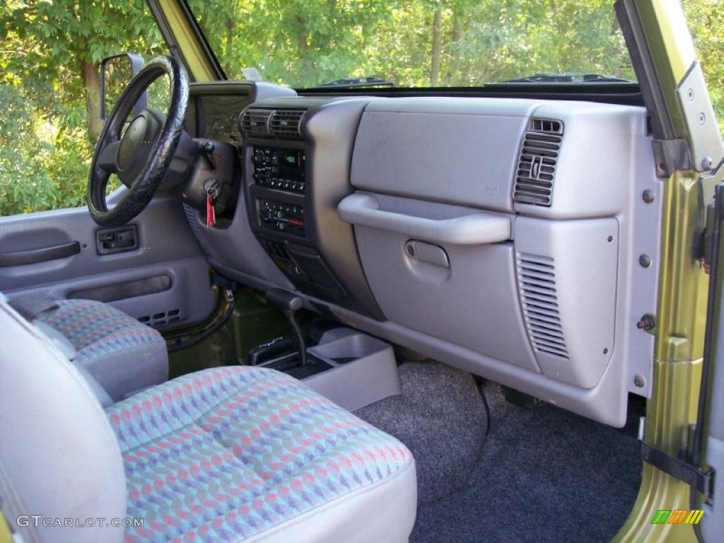 1997 Wrangler Sport 4x4 - Citron Pearl / Gray photo #32