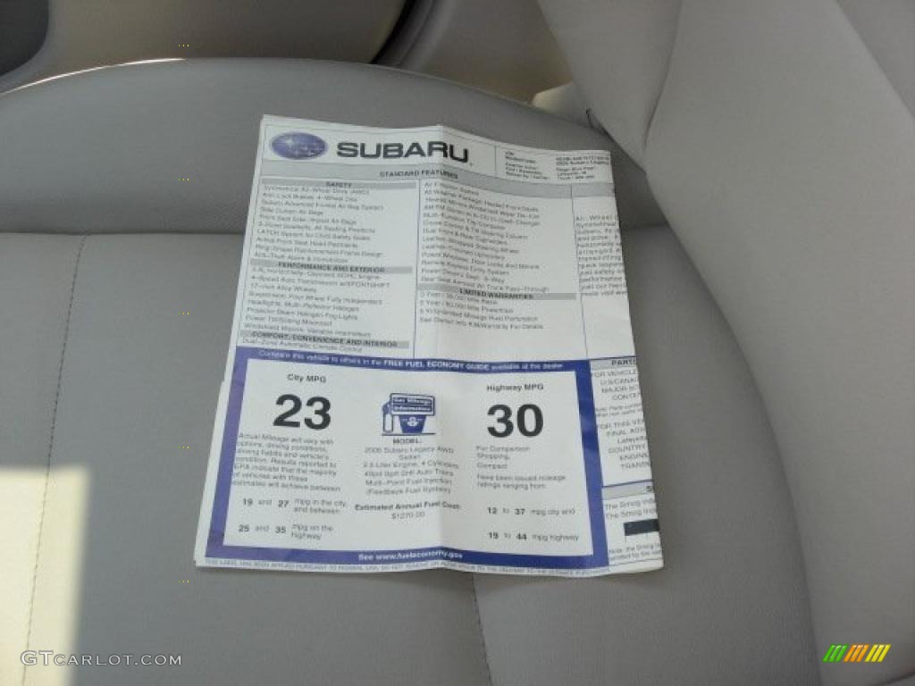 2006 Legacy 2.5i Limited Sedan - Regal Blue Pearl / Taupe photo #32