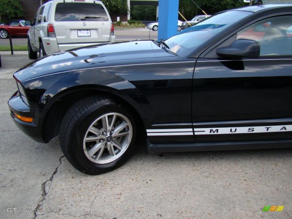 2005 Mustang V6 Deluxe Coupe - Black / Dark Charcoal photo #27