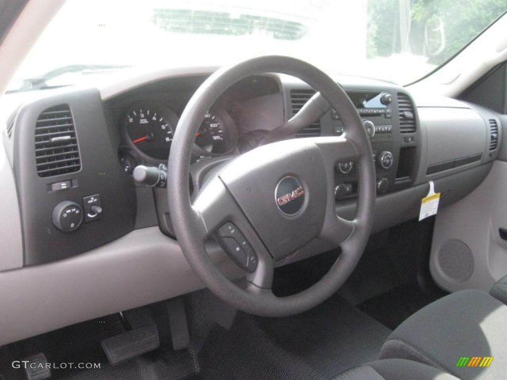 2010 Sierra 1500 Regular Cab - Carbon Black Metallic / Dark Titanium/Light Titanium photo #9