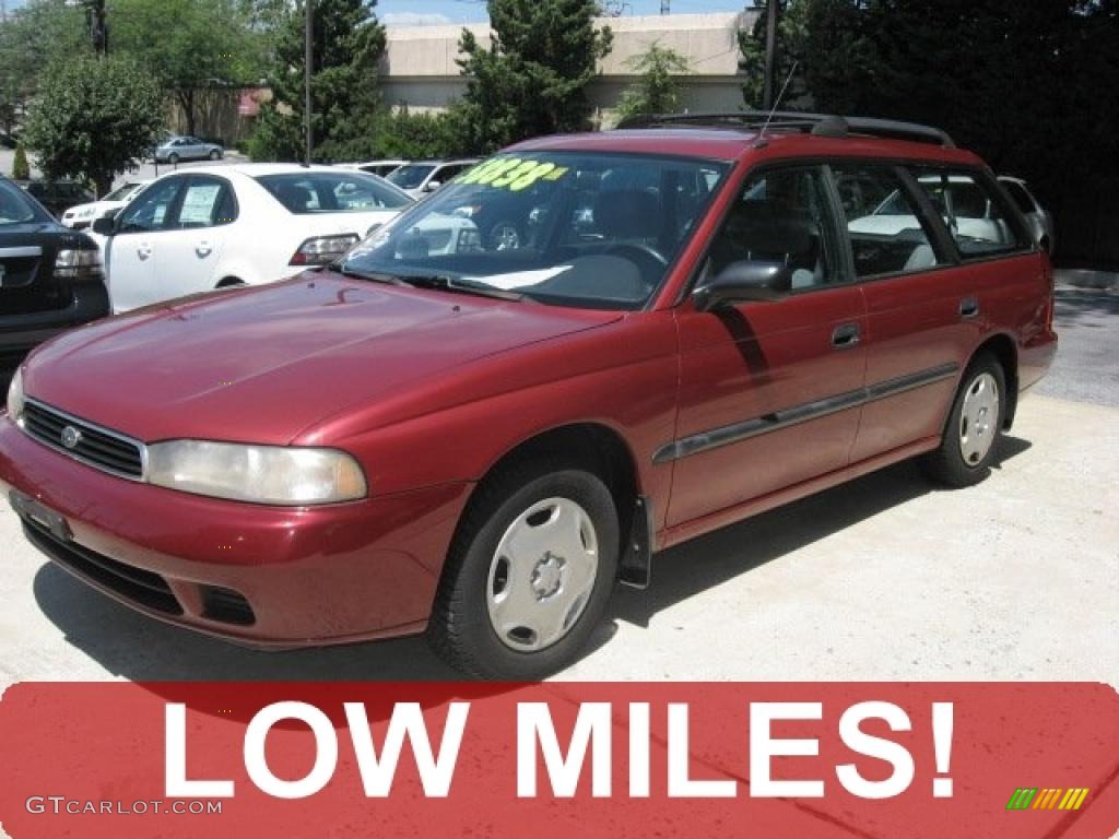 1997 Legacy Brighton Wagon - Ruby Pearl / Grey photo #1