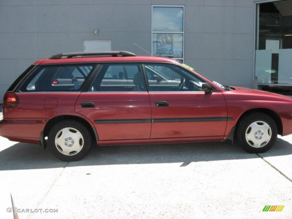 1997 Legacy Brighton Wagon - Ruby Pearl / Grey photo #5