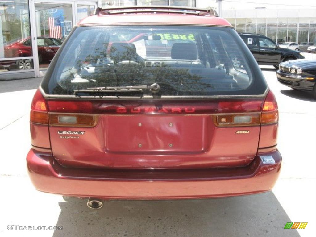 1997 Legacy Brighton Wagon - Ruby Pearl / Grey photo #7