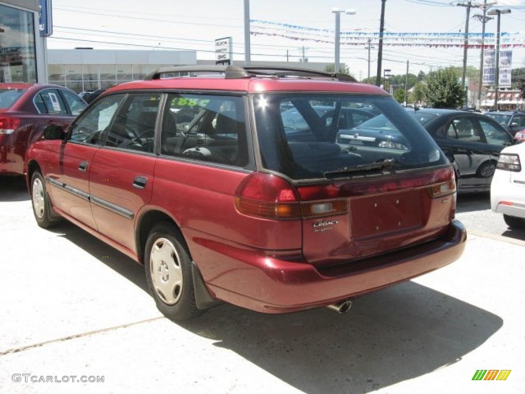 1997 Legacy Brighton Wagon - Ruby Pearl / Grey photo #8