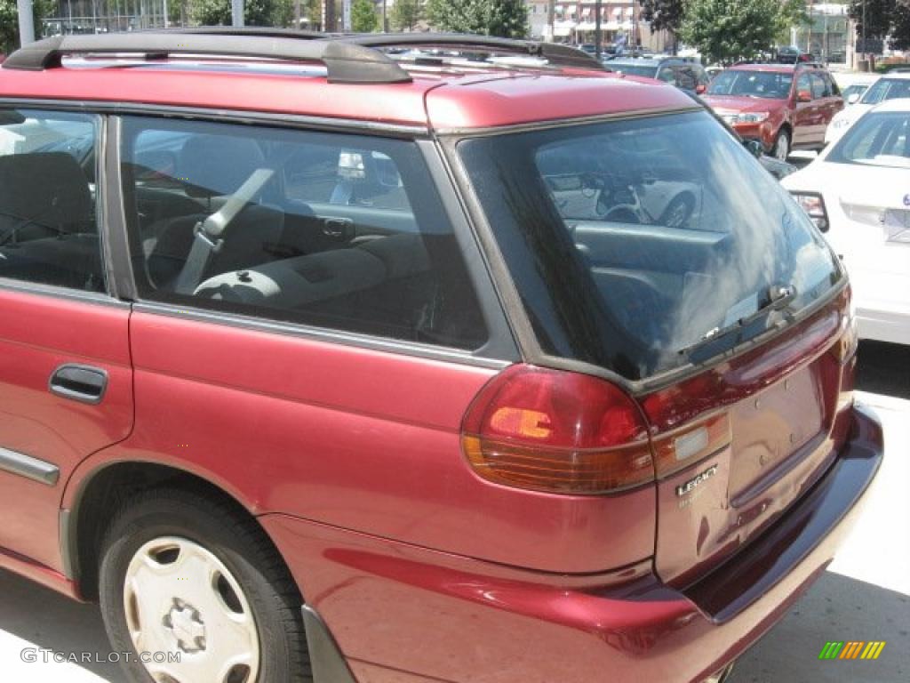 1997 Legacy Brighton Wagon - Ruby Pearl / Grey photo #25