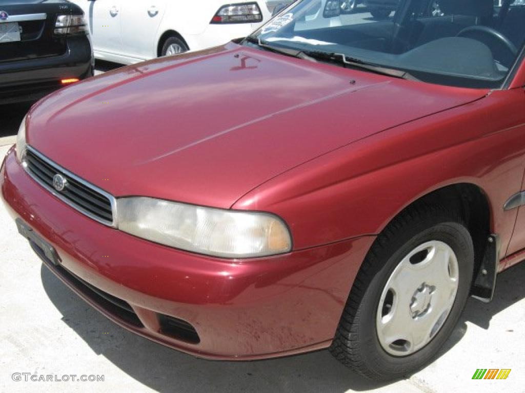 1997 Legacy Brighton Wagon - Ruby Pearl / Grey photo #28