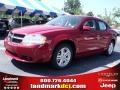 2010 Inferno Red Crystal Pearl Dodge Avenger Express  photo #1