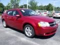 2010 Inferno Red Crystal Pearl Dodge Avenger R/T  photo #4