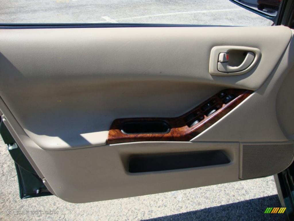 2001 Galant LS V6 - Sherwood Green Pearl / Tan photo #14