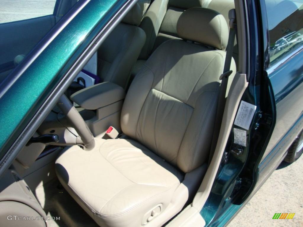 2001 Galant LS V6 - Sherwood Green Pearl / Tan photo #18