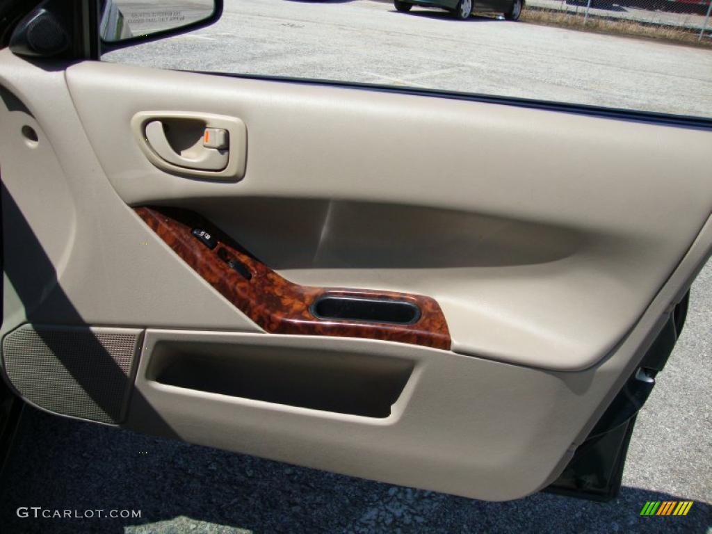 2001 Galant LS V6 - Sherwood Green Pearl / Tan photo #23