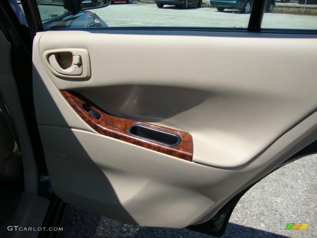 2001 Galant LS V6 - Sherwood Green Pearl / Tan photo #25