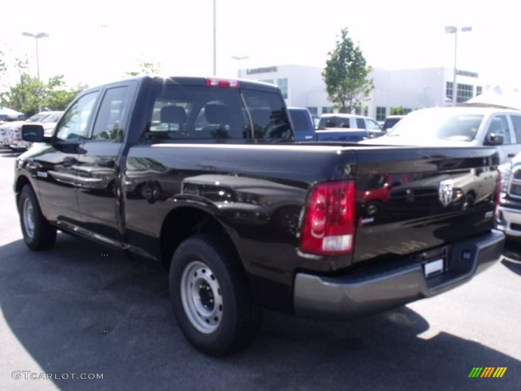 2010 Ram 1500 ST Quad Cab - Rugged Brown Pearl / Dark Slate/Medium Graystone photo #2