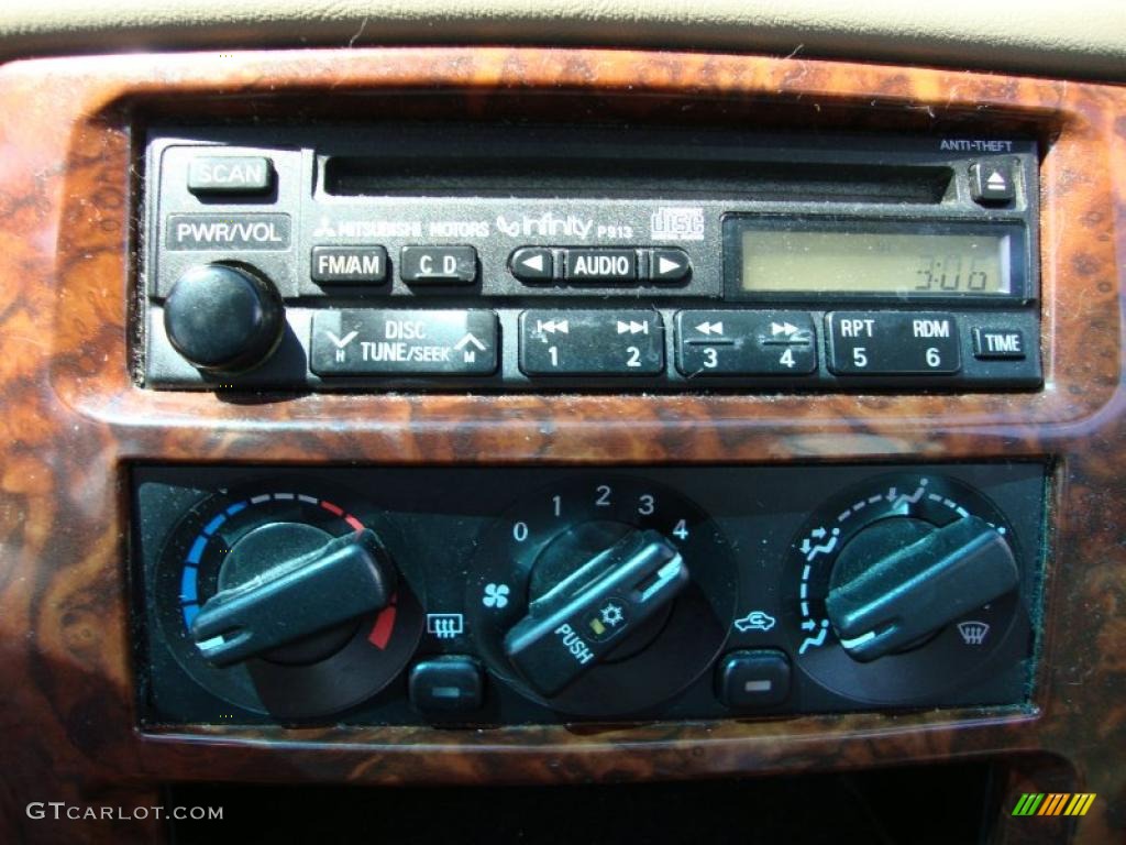 2001 Galant LS V6 - Sherwood Green Pearl / Tan photo #43