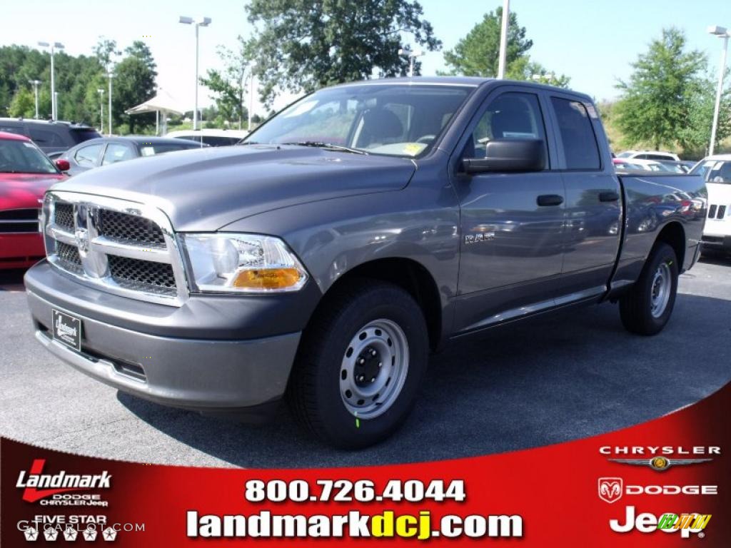 2010 Ram 1500 ST Quad Cab - Mineral Gray Metallic / Dark Slate/Medium Graystone photo #1