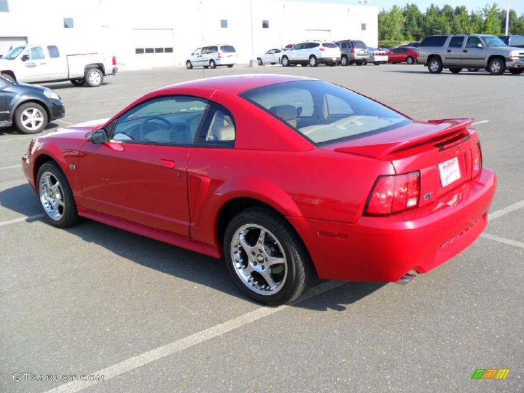 2000 Mustang GT Coupe - Performance Red / Medium Parchment photo #2