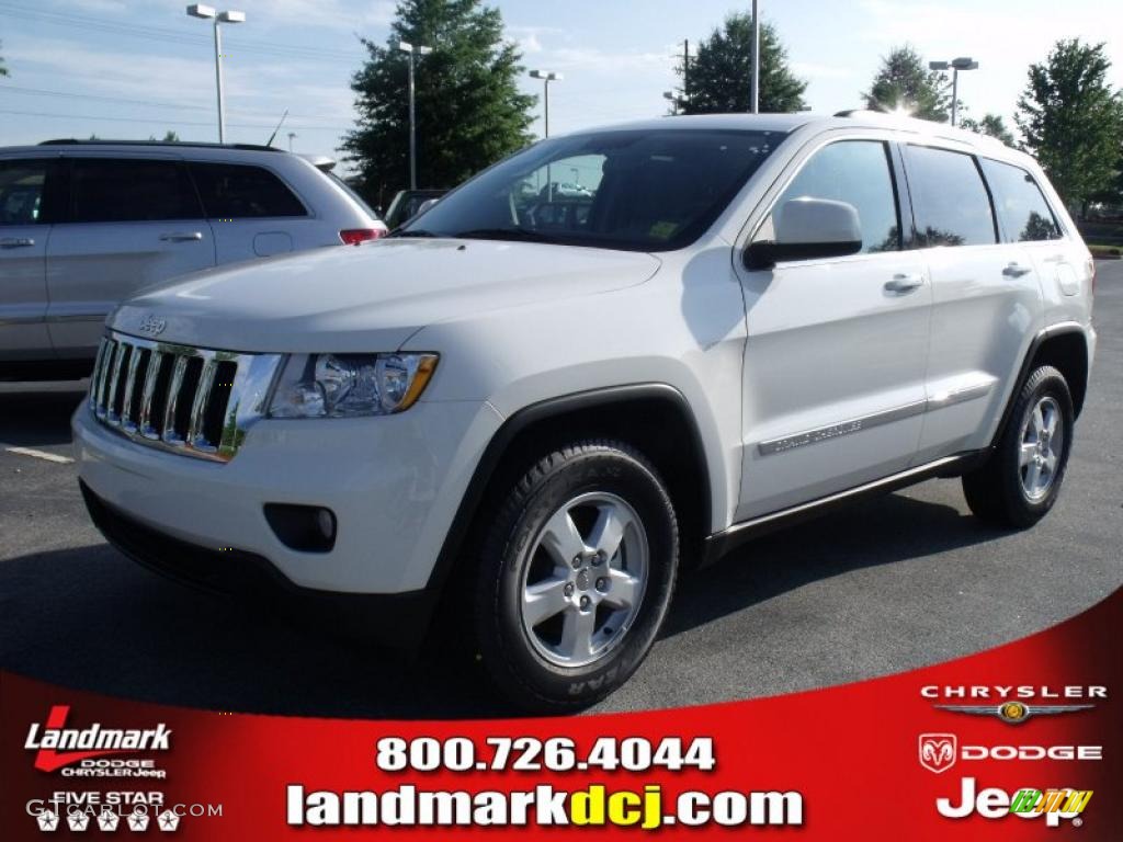 2011 Grand Cherokee Laredo - Stone White / Dark Graystone/Medium Graystone photo #1